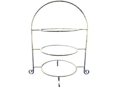 Silver Plate Three Tiered Etagere Serving Piece
