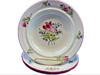 French Porcelain Plates