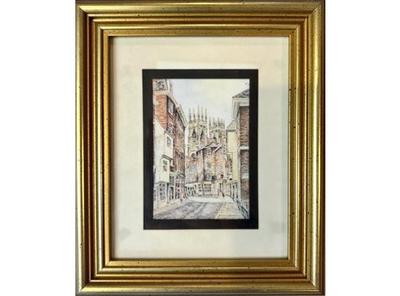 Small Framed Print - "Petergate" York, England By Douglas A. Heald