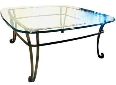 Brass/Glass Topped Coffee Table