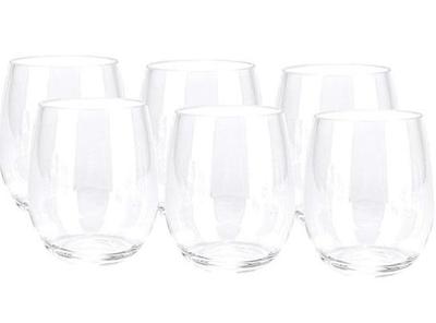 Stemless Wine Glasses - Set Of Six
