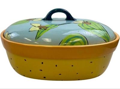 Hand Painted Large Tureen With Matching Lid - Signed "Droll Design