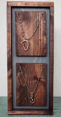 2 stainless steel necklaces pendants