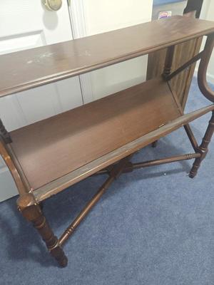 Sale Photo Thumbnail #13: Side table with book rack