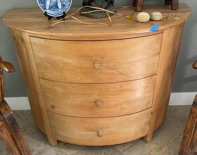 Half moon dresser solid wood, st paulin