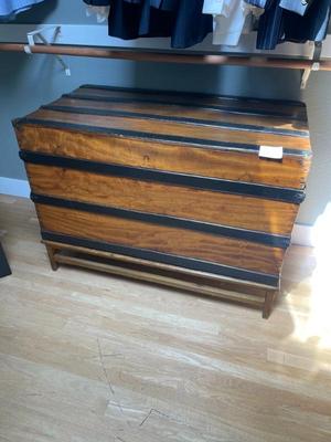 Vintage travel truck with stand