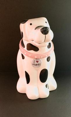 Sale Photo Thumbnail #24: Ceramic Dalmatian cookie jar
