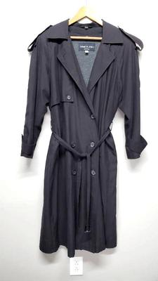 Women s anne klein sz 8 petite trench coat with removable liner