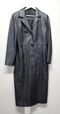 Women s long winlit sz medium leather coat