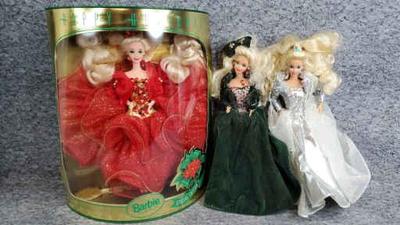 Holiday barbies 1 packaged