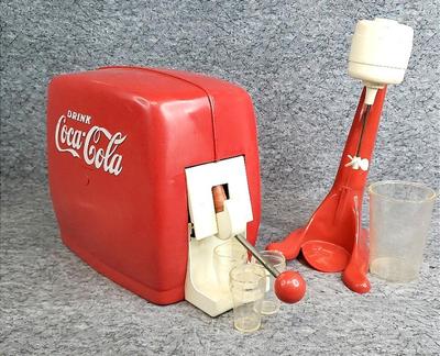 Vintage coca cola beverage dispenser penguin frappe maker