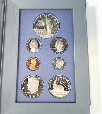 1986 us prestige 100th anniversary statue of liberty coin set