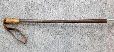 Vintage equestrian riding crop leather