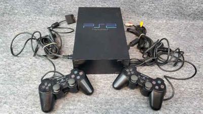 Sony playstation 2 console and 2 controllers