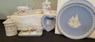 KENDAL TEA SET AND LIMOGES ITEMS