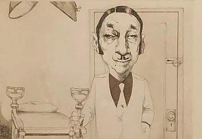 ARTIST PROOF "GYNECOLOGIST" ETCHING PRINT BY CHARLES BRAGG