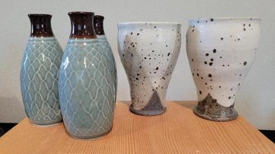 KOHIKI TUMBLERS AND SAKI BOTTLES 