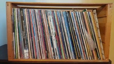 CRATE OF VINTAGE RECORDS 