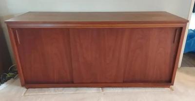 MCM WOODEN CREDENZE BY BARZILAY (ELECTRONIC NOT INCLUDED)