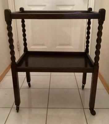 Vintage barley twist hostess trolley