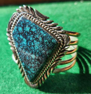 Navajo Lee Bennett Sterling Cuff Bracelet