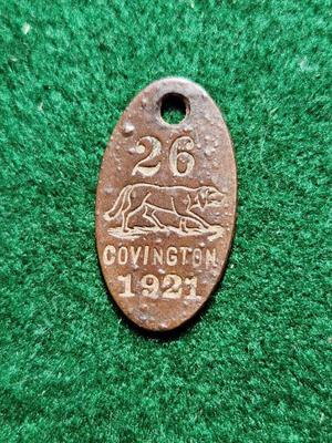 1921 Dog Tag