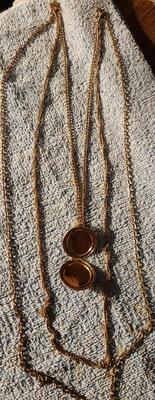 Multi chain necklace with locket
