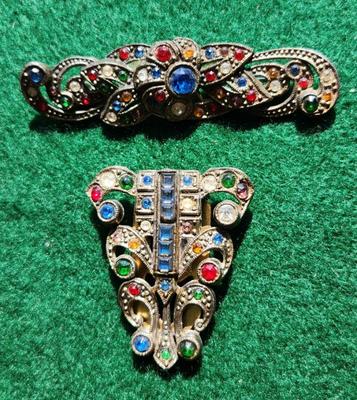 Art Deco Brooch and Scarf clamp