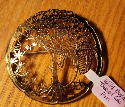 Wild Bird Tree of Life Pin