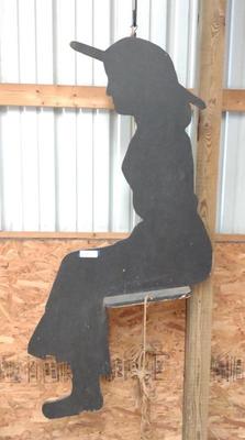 Sale Photo Thumbnail #606: 5' Wood Outdoor Silhouette Cutout of Lady