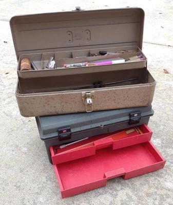 Sale Photo Thumbnail #237: Two Tool Boxes / Chests w/ Tools