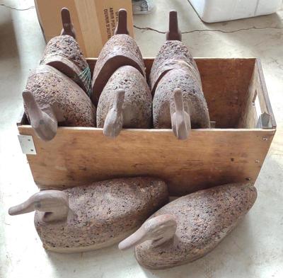 Sale Photo Thumbnail #133: 8 Cork Duck Decoys