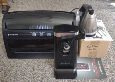 Sale Photo Thumbnail #539: Food Saver Vacuum Sealer, Can Opener & Mixer