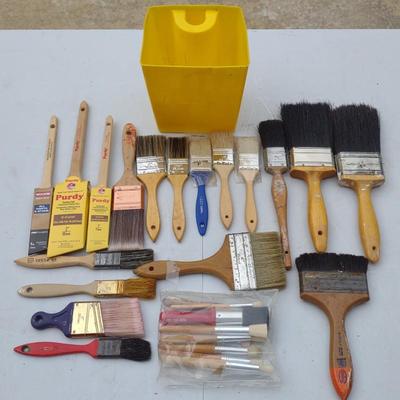 Sale Photo Thumbnail #251: Group of Paint Brushes (Incl. Purdy)