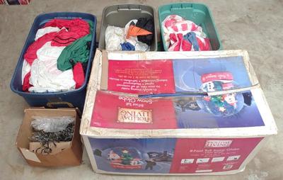 Sale Photo Thumbnail #647: Large Lot of Christmas Blowup Decorations
