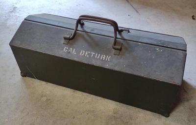 Sale Photo Thumbnail #239: Vintage Metal Machinist Tool Chest / Box