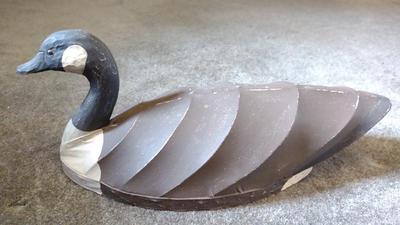Sale Photo Thumbnail #335: Full Scale Resin Canvas on Wire Goose Decoy