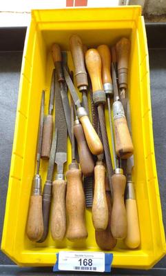 Sale Photo Thumbnail #172: Vintage Wooden Handle Rasps / Files A