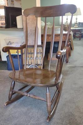 Sale Photo Thumbnail #390: Wooden Rocking Chair