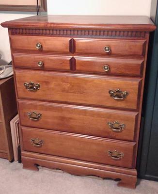 Sale Photo Thumbnail #323: Vintage Solid Wood Chest of Drawers