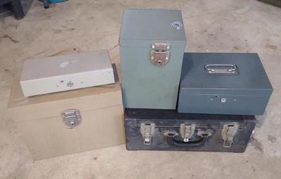 Sale Photo Thumbnail #241: 5 Lock Boxes (4 Are Metal)