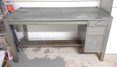 Sale Photo Thumbnail #223: Large Steel Desk
