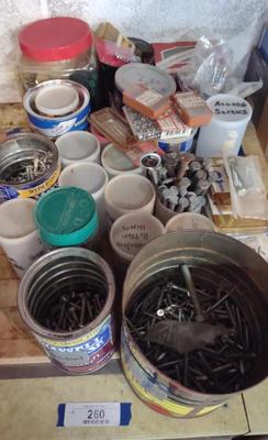 Sale Photo Thumbnail #264: Large Lot of Screws (Various Sizes) - C