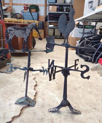 Sale Photo Thumbnail #586: Horse & Chicken Metal Weather Veins
