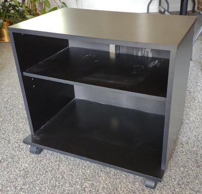 Sale Photo Thumbnail #482: Small Black TV Stand / Entertainment Center
