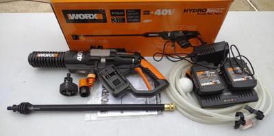 Sale Photo Thumbnail #80: 40V Worx Hydroshot Portable Power Washer WG644