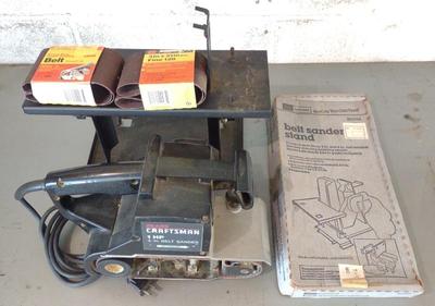 Sale Photo Thumbnail #147: Craftsman 3" Belt Sander w/ Metal Stand