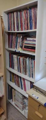Sale Photo Thumbnail #445: Book Shelf w/ Sewing, Quilting & Craft Books - B