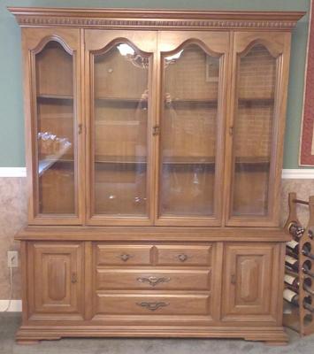 Sale Photo Thumbnail #343: 79" Tall 2 Piece China Cabinet