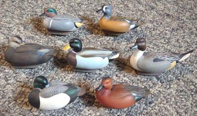 Sale Photo Thumbnail #351: 7 Ducks Unlimited Miniature Duck Figurines